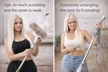 PureSteam™ High-Temperature Steam Mop – Deep Chemical-Free Sanitizing for Spotless, Germ-Free Floors